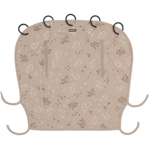 Dooky Universal Cover Zonnescherm Kinderwagen - Romantic Leaves Beige