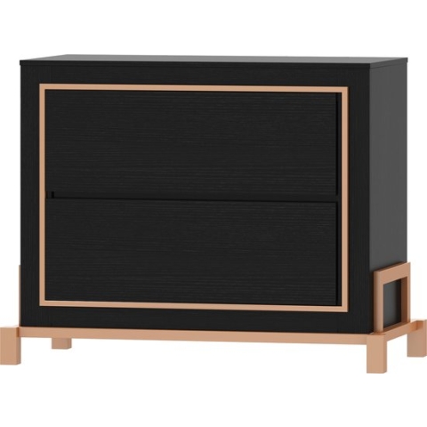 Born Lucky Commode / Verzorgingstafel Baby Monaco - Zwart
