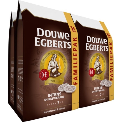 Douwe Egberts Intens Koffiepads - 4 x 54 pads