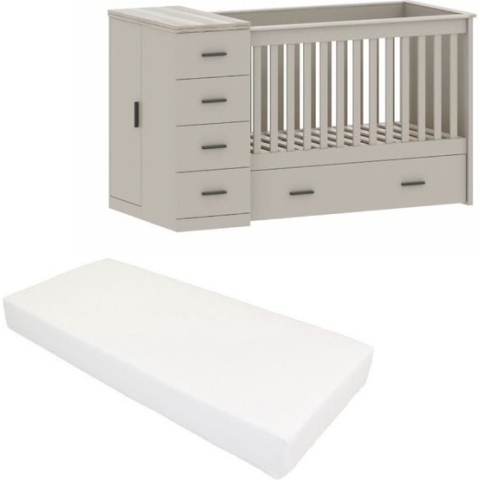 Cabino Combi Ledikant Memphis Clay Met Matras