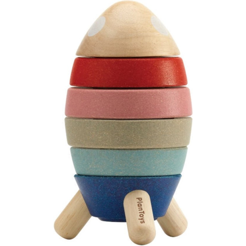 PlanToys Houten Speelgoed Stapelraket