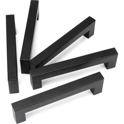 Sens Design handgreep RVS zwart - 128mm/Ø 15mm - 10 stuks