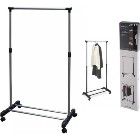 Storage Solutions Mobiel Kledingrek - Met wielen - 80 x 42 x 165 cm