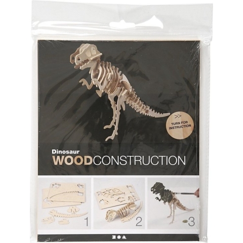 3D Puzzel, dinosaurus, afm 33x8x23 cm, 1 stuk