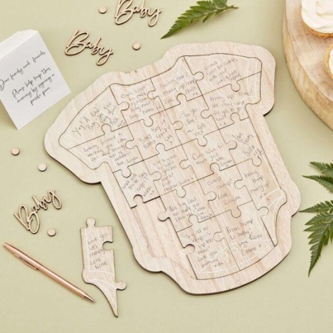 Houten frame gastenboek Babygrow