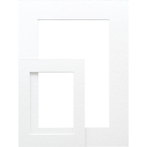 Deknudt Frames passe-partout - wit - foto 15x20 - buitenformaat 20x25