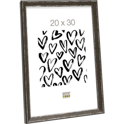 Deknudt Frames fotolijst S46DF2 - zwart met biesje - foto 20x30 cm