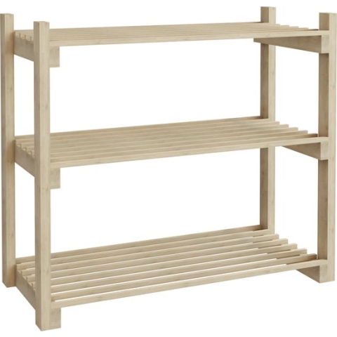Schoenenrek Them 60x68x30 cm houtkleurig
