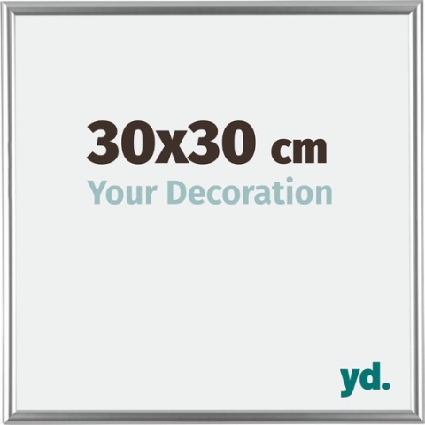 Your Decoration Bordeaux Kunststof Fotolijst - 30x30 cm - Zilver