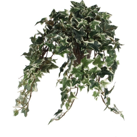 Mica Decorations Hedera Kunstplant in Bloempot Stan - H45 x Ø25 cm - Groen Bont