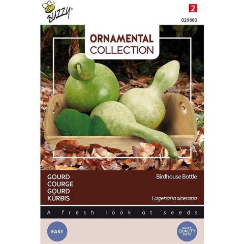 Buzzy Ornamental - Gourd Birdhouse/Bottle (Lagenaria leuc.)