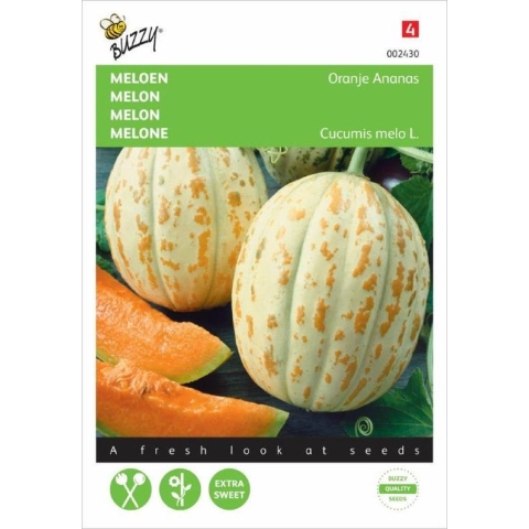 Buzzy zaden - Meloenen Oranje Ananas -  Cucumis melo