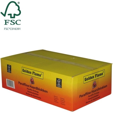 Golden Flame - paraffine haardblok - 1.1kg