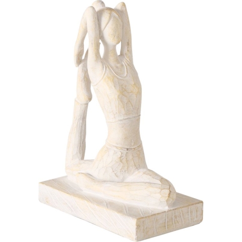 Beeld vrouw in Yoga houding