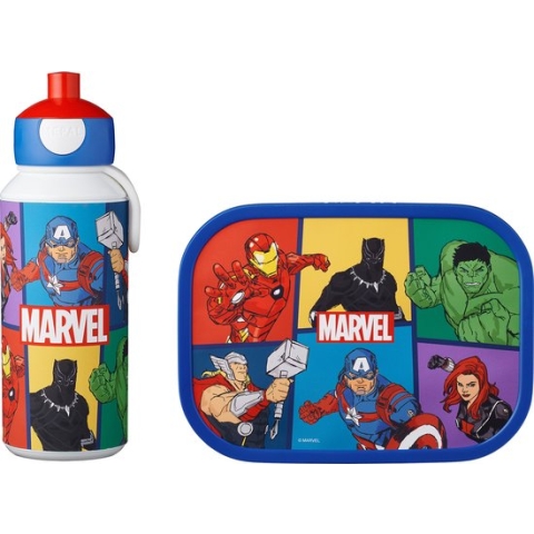 Mepal - Campus lunchset - Pop-up drinkfles + bento lunchbox - Avengers
