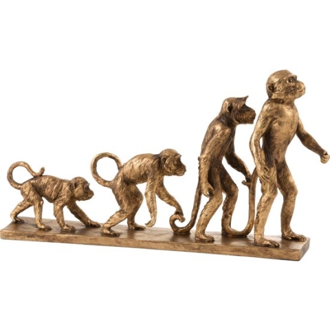 Aap Evolutie Poly Antiek Goud