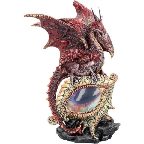 Nemesis Now Beeld/figuur Eye Of The Dragon Red Met licht Rood