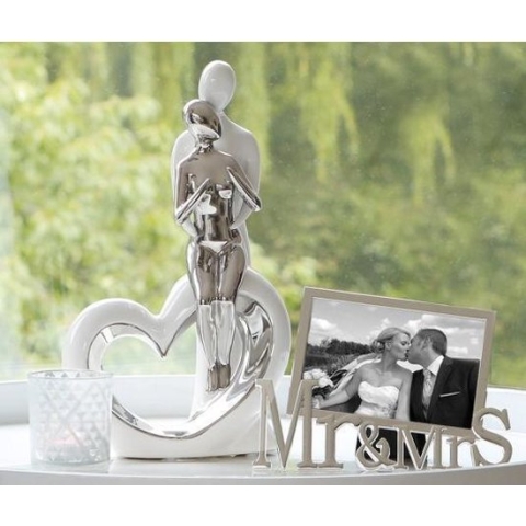 Sculptuur Keramiek  liefde met hart