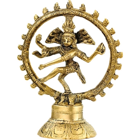 Shiva Nataraj messing 1 kleur - 10 cm - 80 g - M