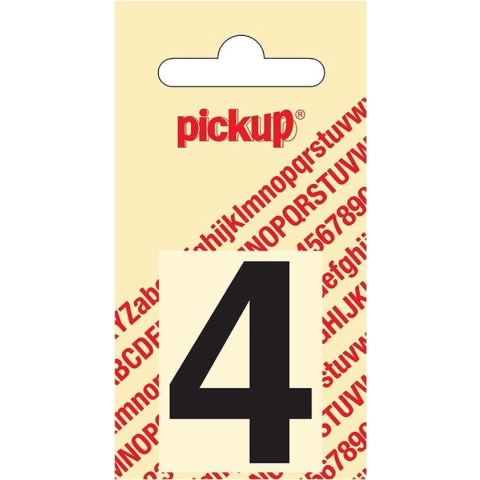 Pickup plakcijfer Helvetica 40 mm - zwart 4