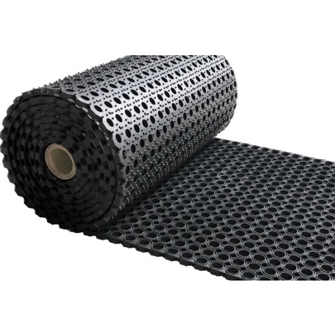 Rubber ringmat op rol - Heavy Duty - Dikte 23 mm - Breedte 80 cm