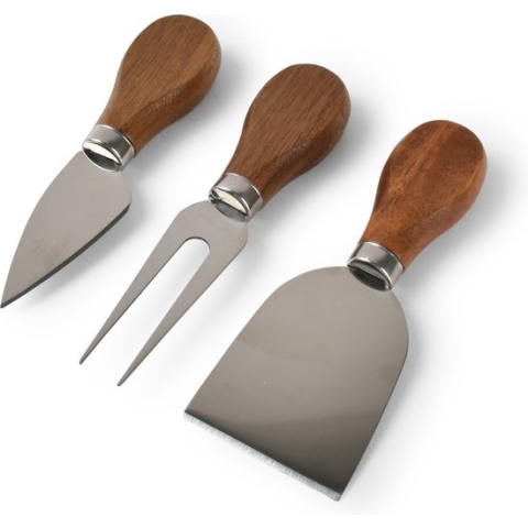 S&P Kaasmessenset 3-delig hout Fromage