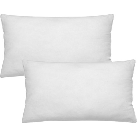 Set van 2 stuks - Binnenkussen 40 x 60 cm | Vulkussen - extra gevuld - 350 gram | Kussenvulling 100% polyester