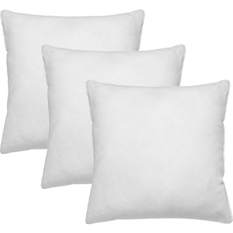 Set van 3 stuks - Binnenkussen 50x50 cm | Vulkussen - extra gevuld - 450 gram | Kussenvulling 100% polyester