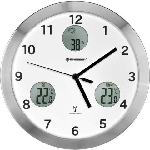 Bresser MyTime Wandklok Wit 30cm