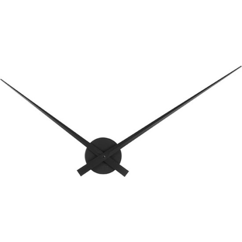 Wandklok Little Big Time - Aluminium - Ø77cm - Zwart