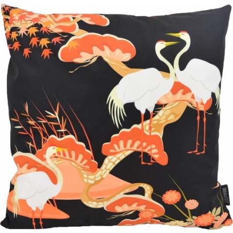 Kraanvogel #4 / Crane Birds Kussenhoes | Katoen / Polyester | 45 x 45 cm