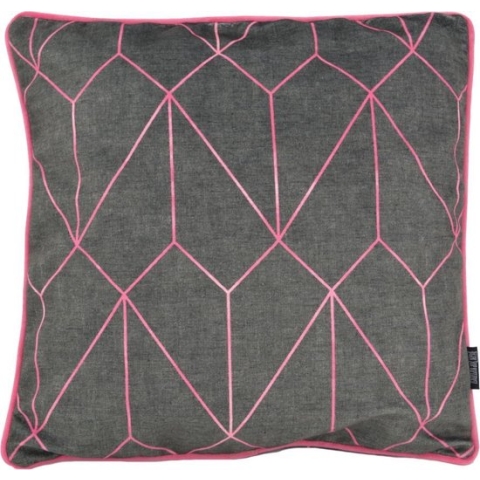 Velvet Graphic Pink Kussenhoes | Velours / Fluweel - Polyester | 45 x 45 cm