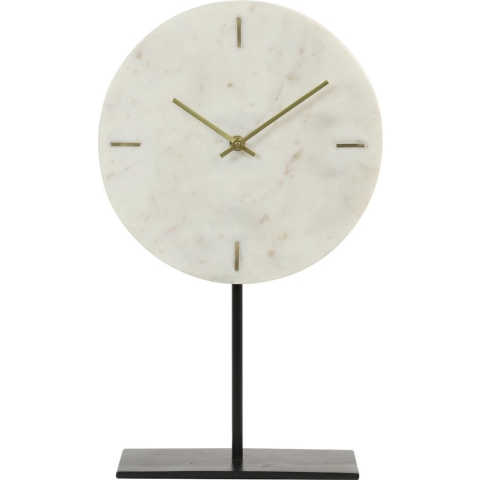 Light & Living Tafelklok Moreno - Wit - 25,5x10x42,5 cm - Luxe