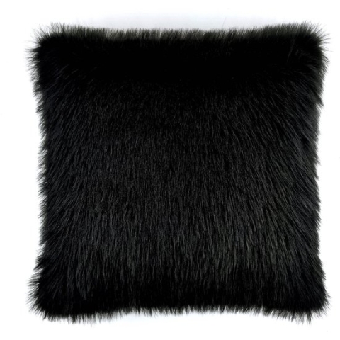 Heckett & Lane Perle Sierkussen - 48x48cm - Fake Fur - Black is Black