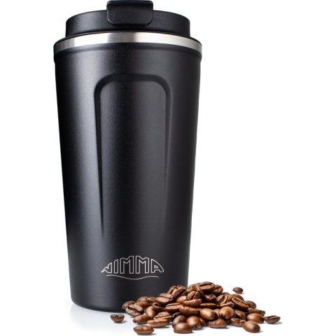 Nimma® Thermosbeker - 500 ml - Koffiebeker To Go - RVS - Zwart