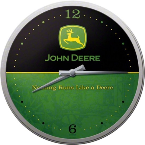 Wandklok John Deere Nothing Runs Like A Deere