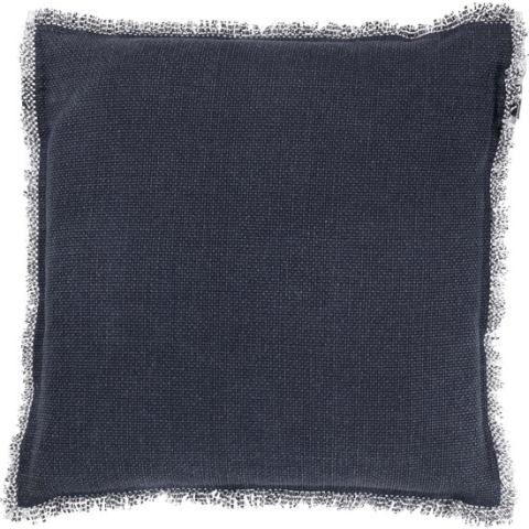 Dutch Decor BURTO - Kussenhoes van katoen Insignia Blue 45x45 cm - blauw - met rits