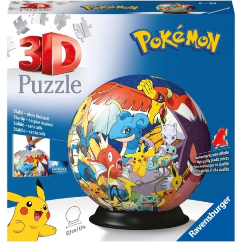 Ravensburger Pokémon met verlichting - 3D Puzzel - 72 stukjes