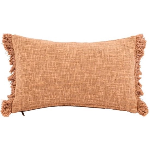 Kussen (gevuld) COTTON SLUB SOLID, SET/2, 30x50cm, indian tan