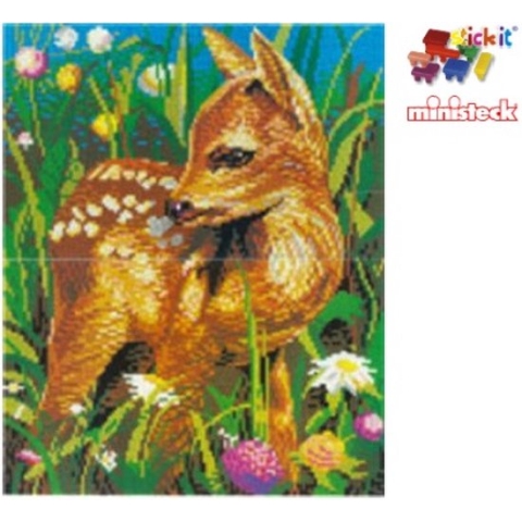 Stick-it Bambi, ca. 10.000 steentjes, compatibel met Ministeck