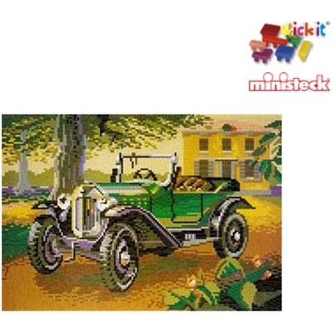 Stick-it Opel Laubfrosch (oldtimer), ca. 7.600 steentjes, compatibel met Ministeck