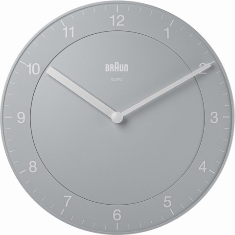 Braun BC06G - Wandklok - Analoog - Grijs