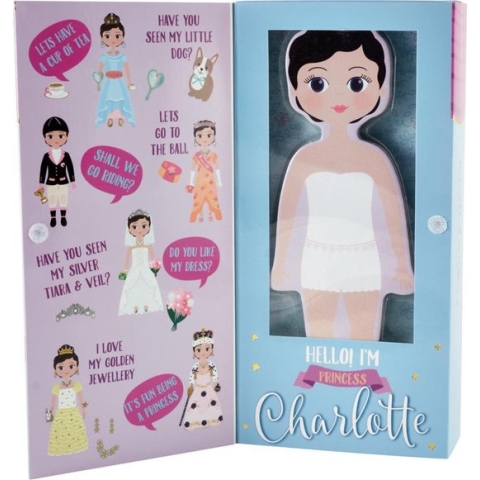 Floss & Rock Magnetische Aankleedpop Charlotte - 23,5 cm - Hout