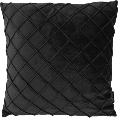 Sierkussen Velvet Cross Zwart | 45 x 45 cm | Velvet/Polyester
