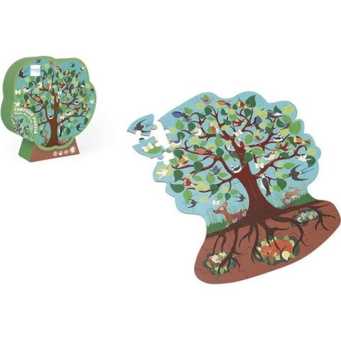Scratch Legpuzzel Vogelboom  Junior 60 Cm Groen 58 Stukjes