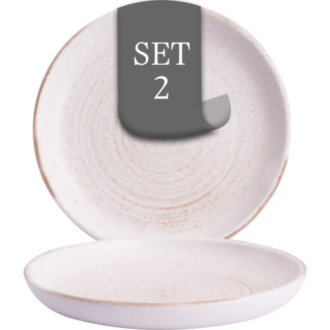 Costa Nova Bord Vermont 16 cm Offwhite Stoneware 2 stuk(s)