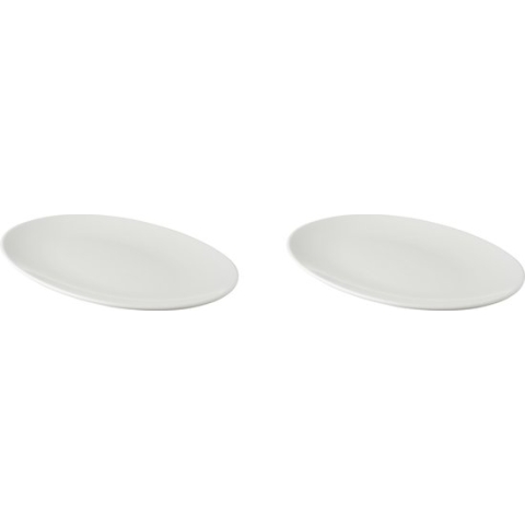 Palmer Bord coupe White Delight 30 x 21.5 cm Wit Porselein 2 stuk(s)