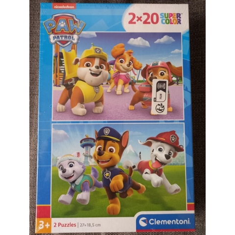 Clementoni - Puzzel 2X20 Stukjes Paw Patrol, Kinderpuzzels, 3-5 jaar, 24800