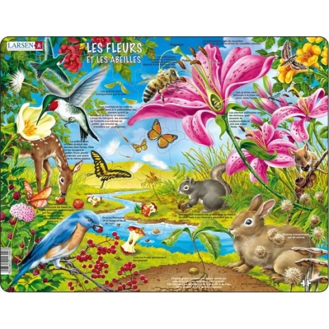 Larsen LA-NB4-FR puzzel Framepuzzel 55 stuk(s) Flora & fauna