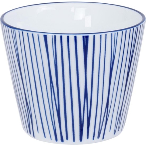 Tokyo Design Studio - Nippon Blue koffiekop - Lijnen - 8.3x6.5cm - 180ml
